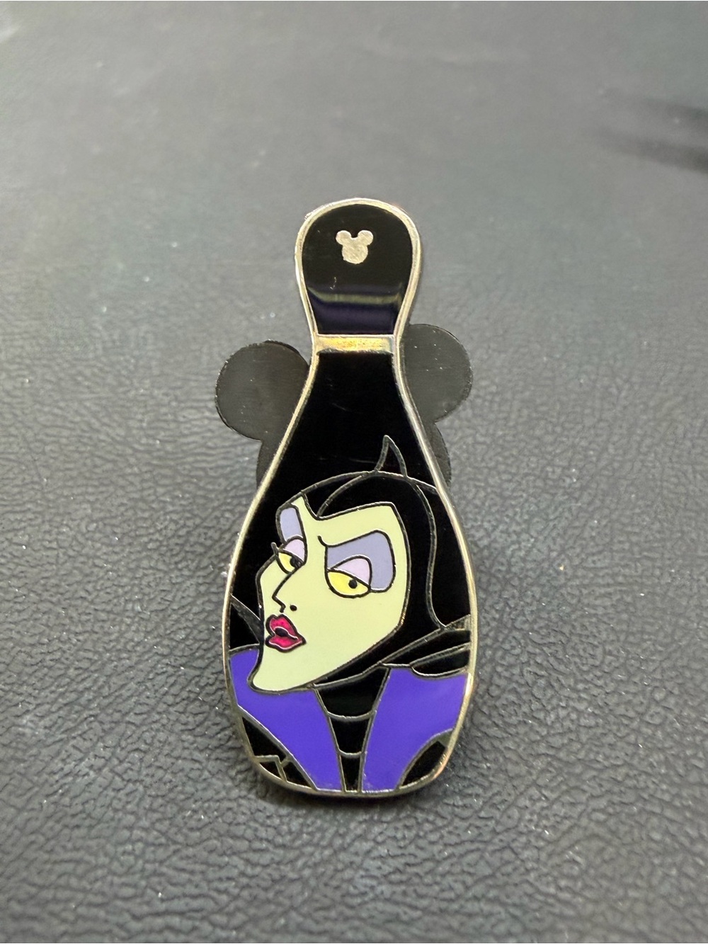 Disney Maleficent Enamel Pin — Black, Purple & Cream